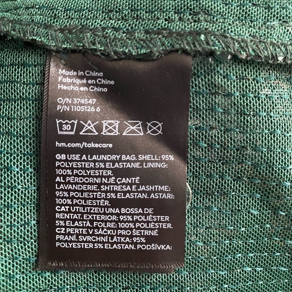 H&M Shimmering Green Midi Skirt - Picture 8 of 10